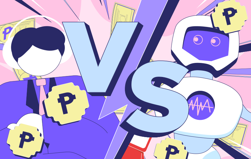 infographic that compares Online Loans vs. Bank Loans