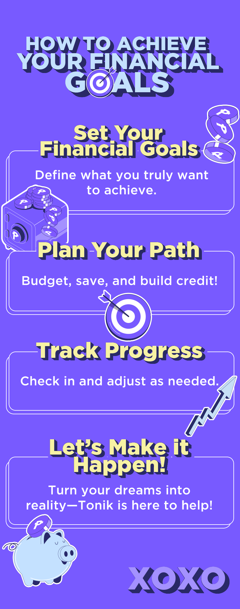 Setting and Achieving Financial Goals Infographics
