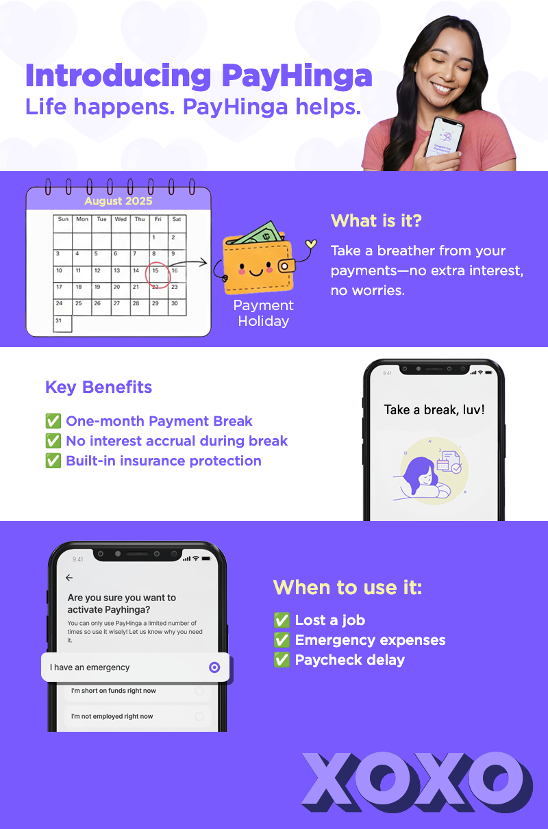 Infographic about How Tonik’s PayHinga Feature Helps You Take a Break from Payments