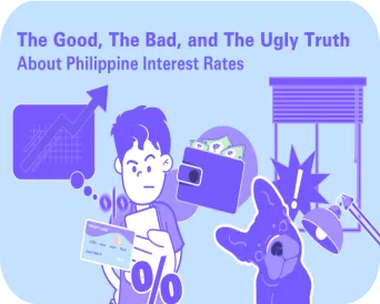 A man looking down on his phone shocked to see the interest rate for his cash loan