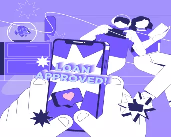 family getting approved for a salary loan