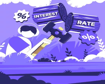 Person slashing loan interest rates