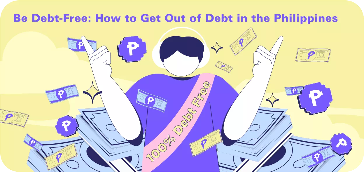 a person celebrating being debt-free